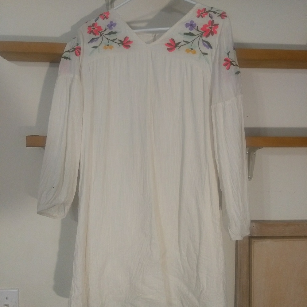 Embroidered Floral Dress